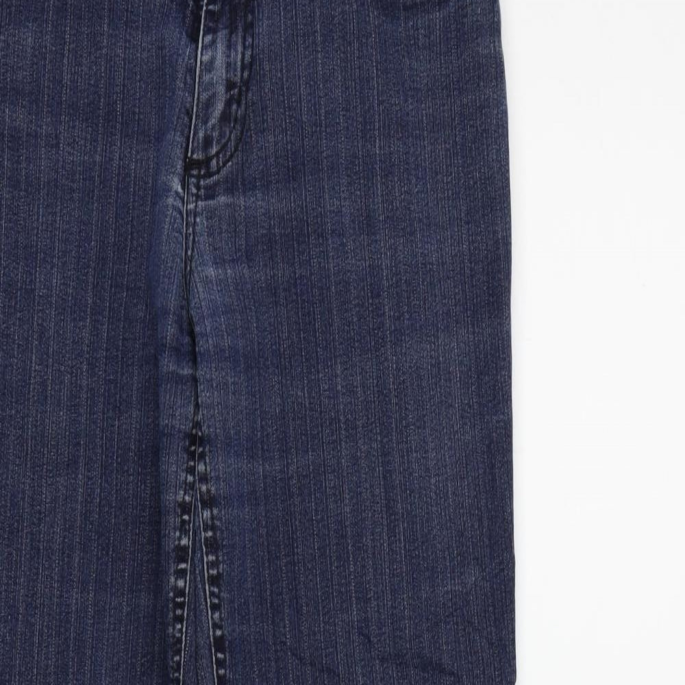Womens UK Size 8 JUST FOR YOU Regular Fit Straight Blue Jeans