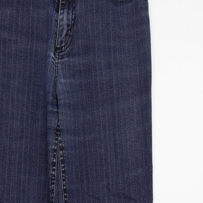 Womens UK Size 8 JUST FOR YOU Regular Fit Straight Blue Jeans