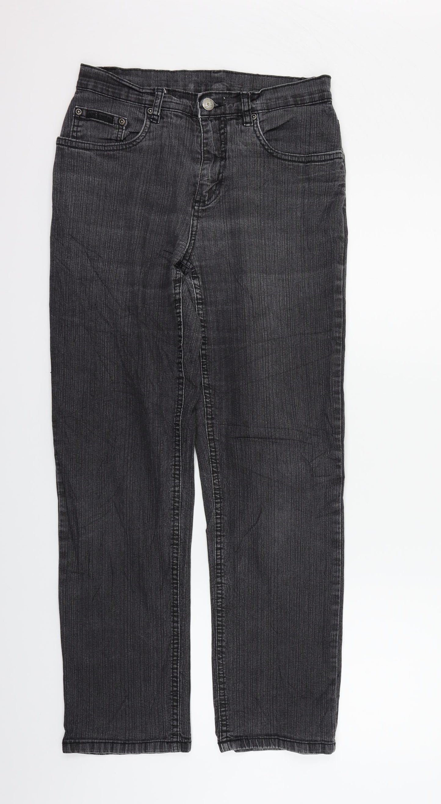 Womens UK Size 6 JUST FOR YOU Regular Fit Straight Grey Jeans