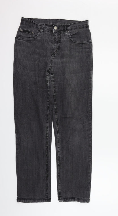 Womens UK Size 6 JUST FOR YOU Regular Fit Straight Grey Jeans