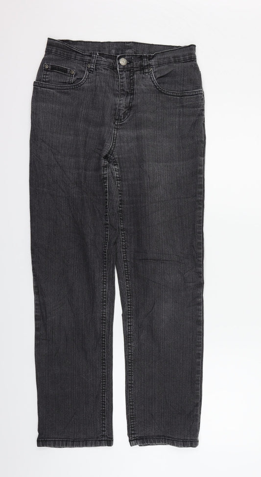 Womens UK Size 6 JUST FOR YOU Regular Fit Straight Grey Jeans