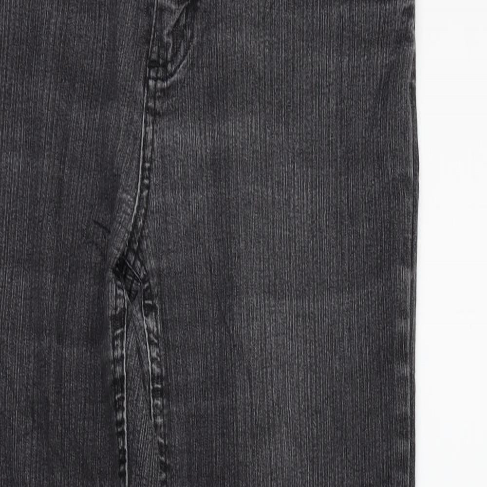 Womens UK Size 6 JUST FOR YOU Regular Fit Straight Grey Jeans