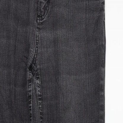 Womens UK Size 6 JUST FOR YOU Regular Fit Straight Grey Jeans