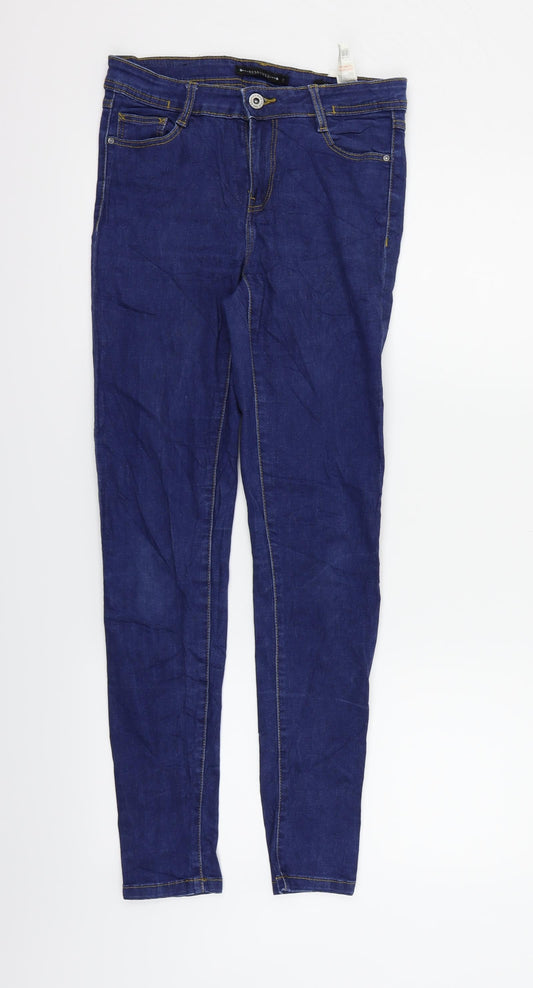 Womens UK Size 6 RESERVED Regular Fit Straight Blue Jeans