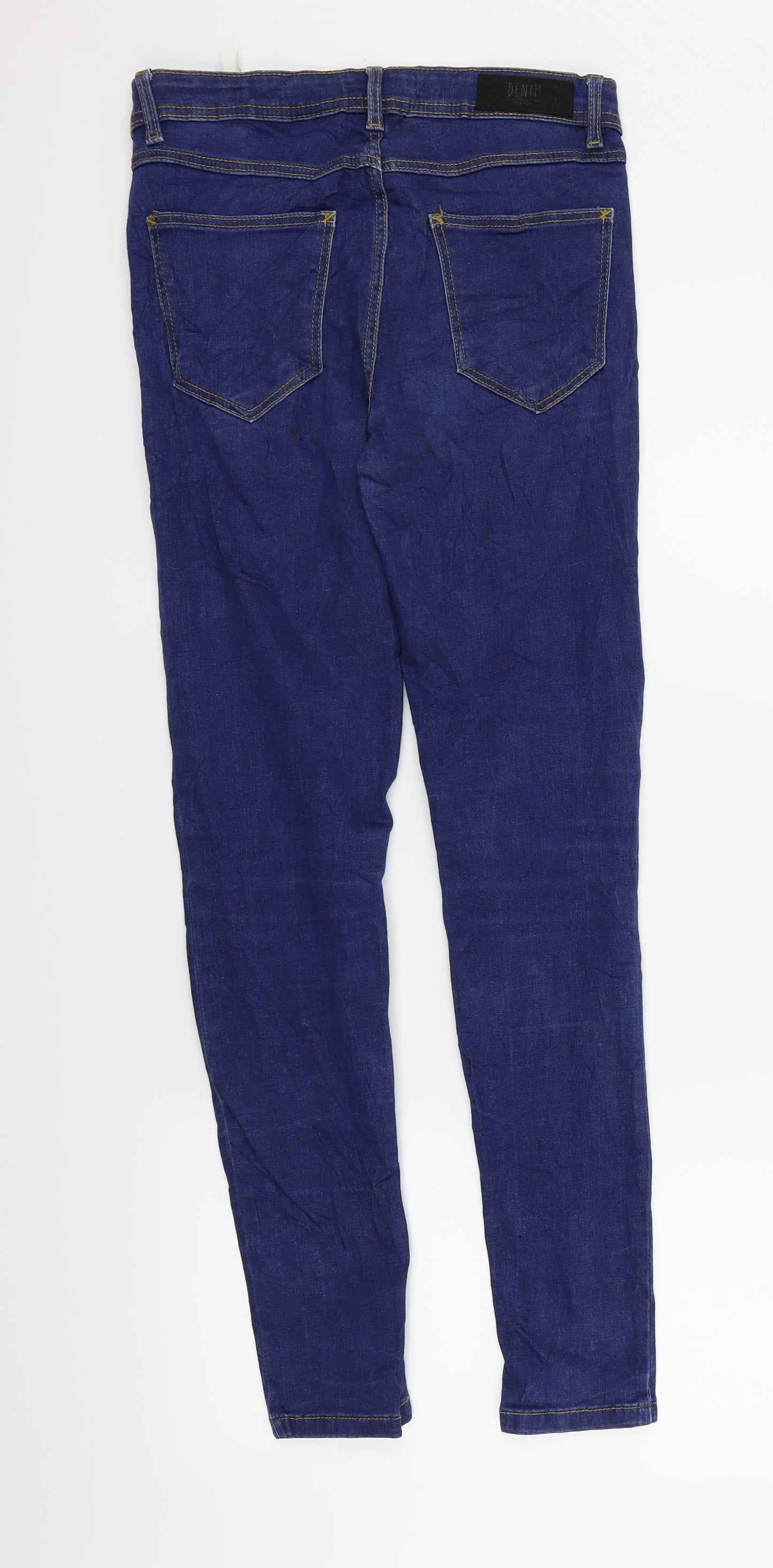 Womens UK Size 6 RESERVED Regular Fit Straight Blue Jeans