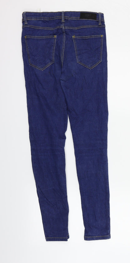 Womens UK Size 6 RESERVED Regular Fit Straight Blue Jeans