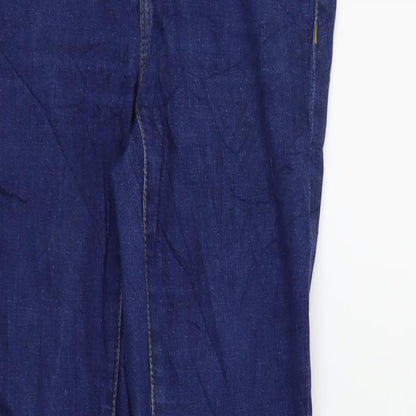 Womens UK Size 6 RESERVED Regular Fit Straight Blue Jeans