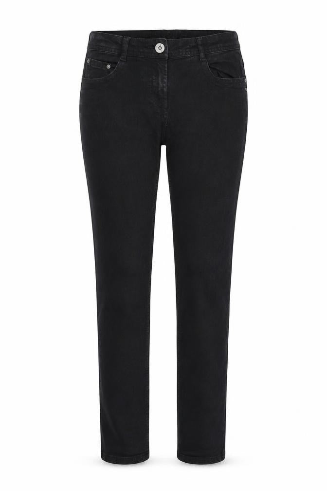 Womens UK Size 10 Denim & Co. Regular Fit Straight Black Jeans