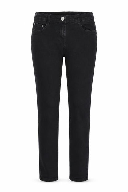 Womens UK Size 10 Denim & Co. Regular Fit Straight Black Jeans