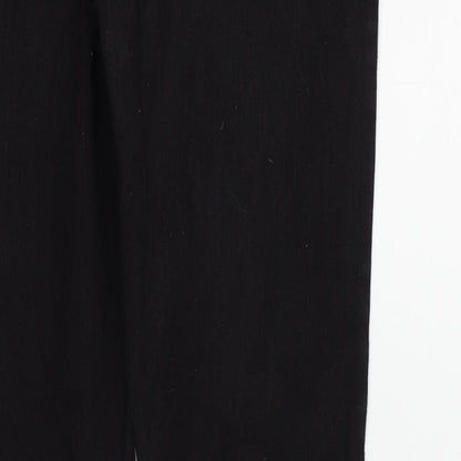 Denim & Co. Womens Black   Straight Jeans Size 10 L28 in