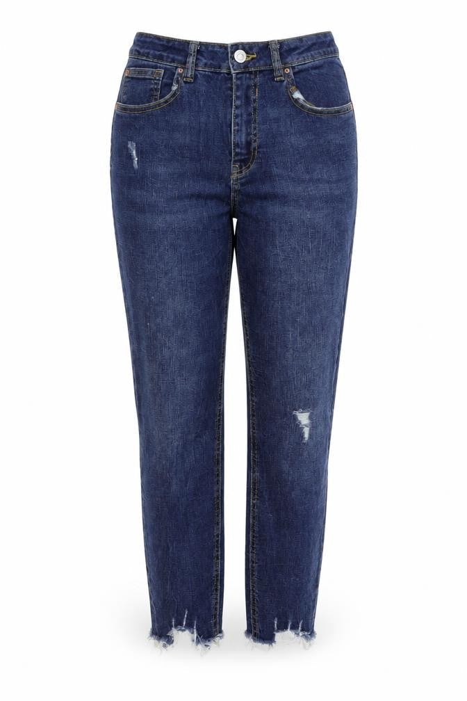 Denim & Co. Womens Blue   Straight Jeans Size 14 L27 in