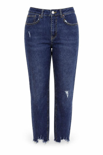 Denim & Co. Womens Blue   Straight Jeans Size 14 L27 in