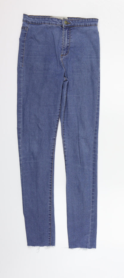 Womens UK Size 10 deniem & co Regular Fit Straight Blue Jeans