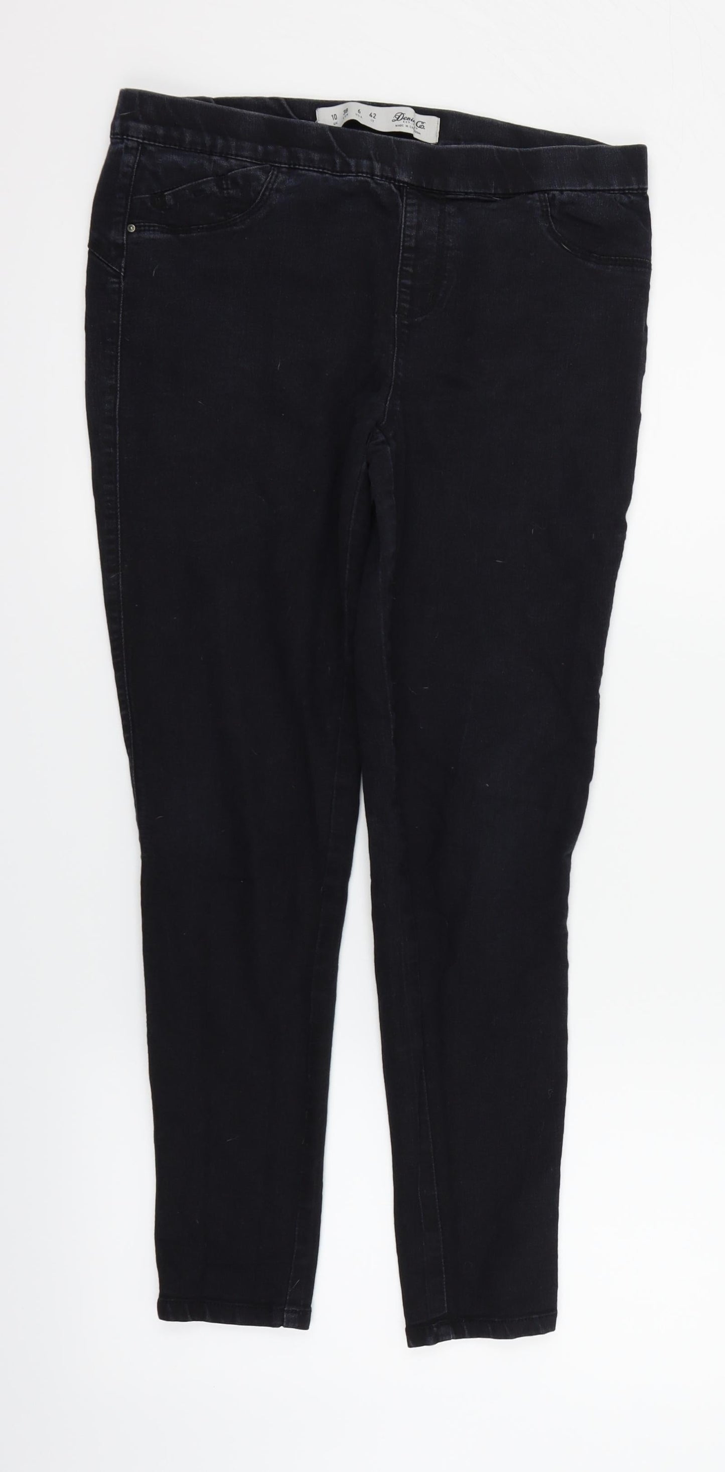Womens UK Size 10 deniem & co Regular Fit Straight Blue Jeans
