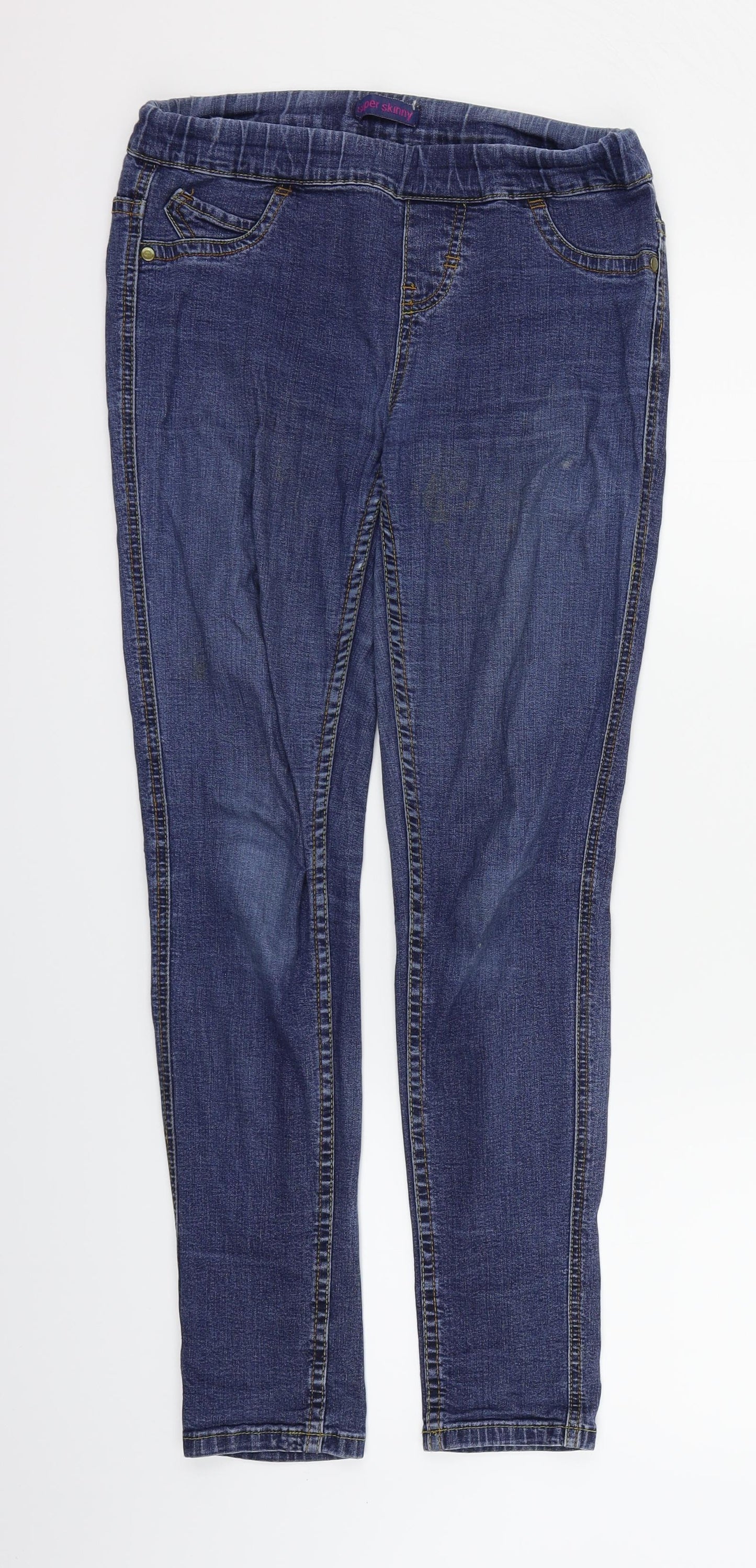 NEXT Womens Blue   Straight Jeans Size 8 L27 in