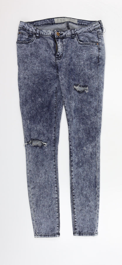 Womens UK Size 12 deniem & co Regular Fit Straight Blue Jeans