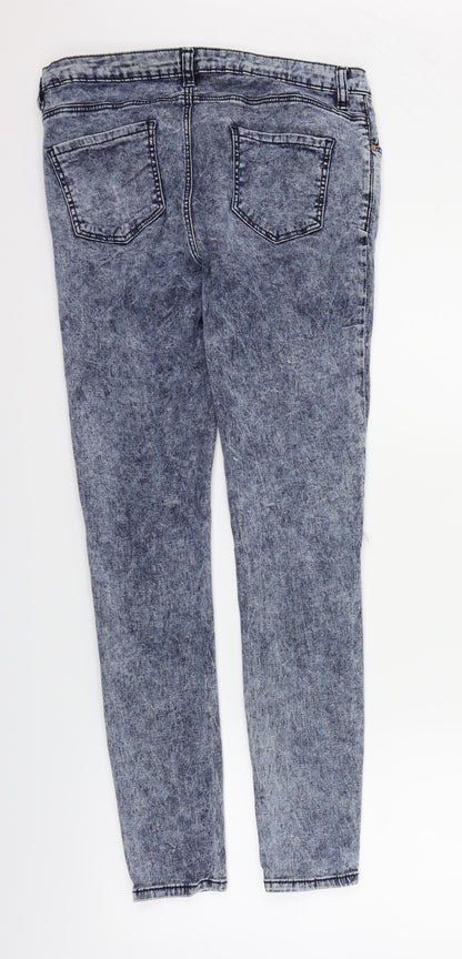 Womens UK Size 12 deniem & co Regular Fit Straight Blue Jeans