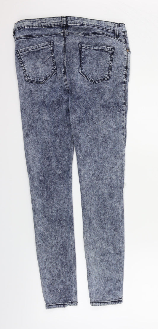 Womens UK Size 12 deniem & co Regular Fit Straight Blue Jeans