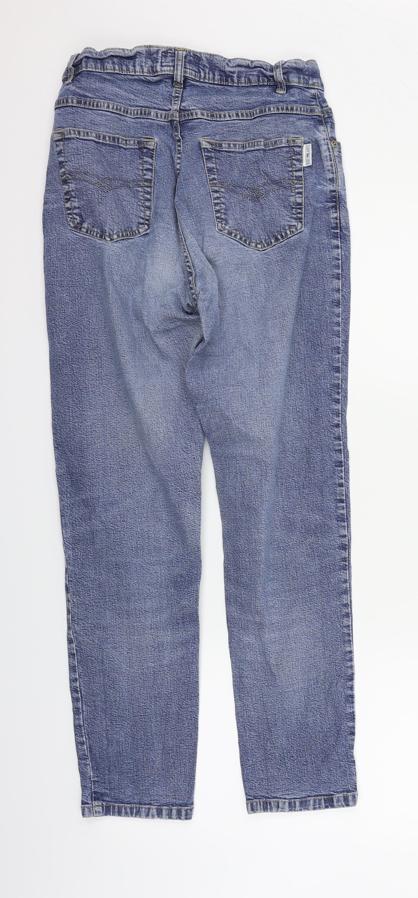 Womens UK Size 10 JUST FOR YOU Regular Fit Straight Blue Jeans