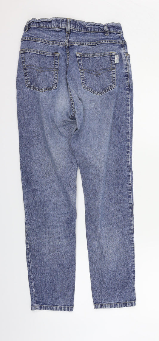 Womens UK Size 10 JUST FOR YOU Regular Fit Straight Blue Jeans