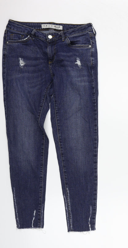 Womens UK Size 10 deniem & co Regular Fit Straight Blue Jeans