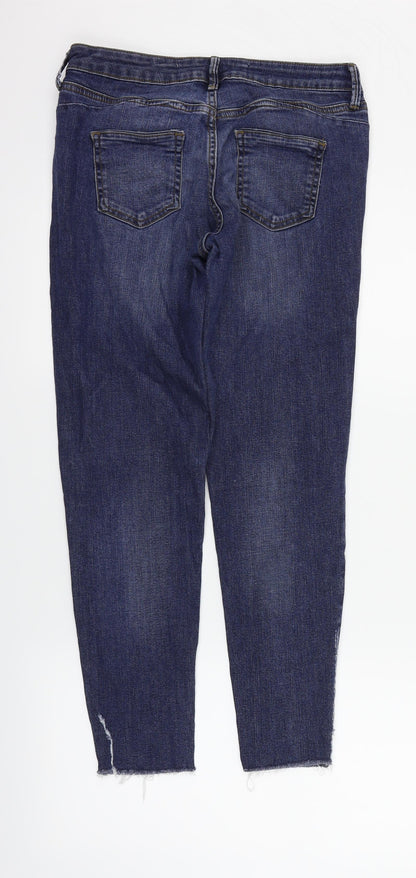 Womens UK Size 10 deniem & co Regular Fit Straight Blue Jeans
