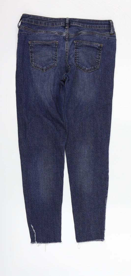 Womens UK Size 10 deniem & co Regular Fit Straight Blue Jeans