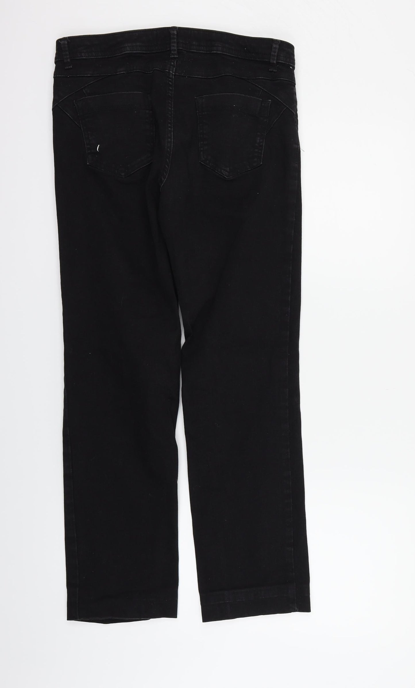 Straight Womens Black   Straight Jeans Size 12 L26 in