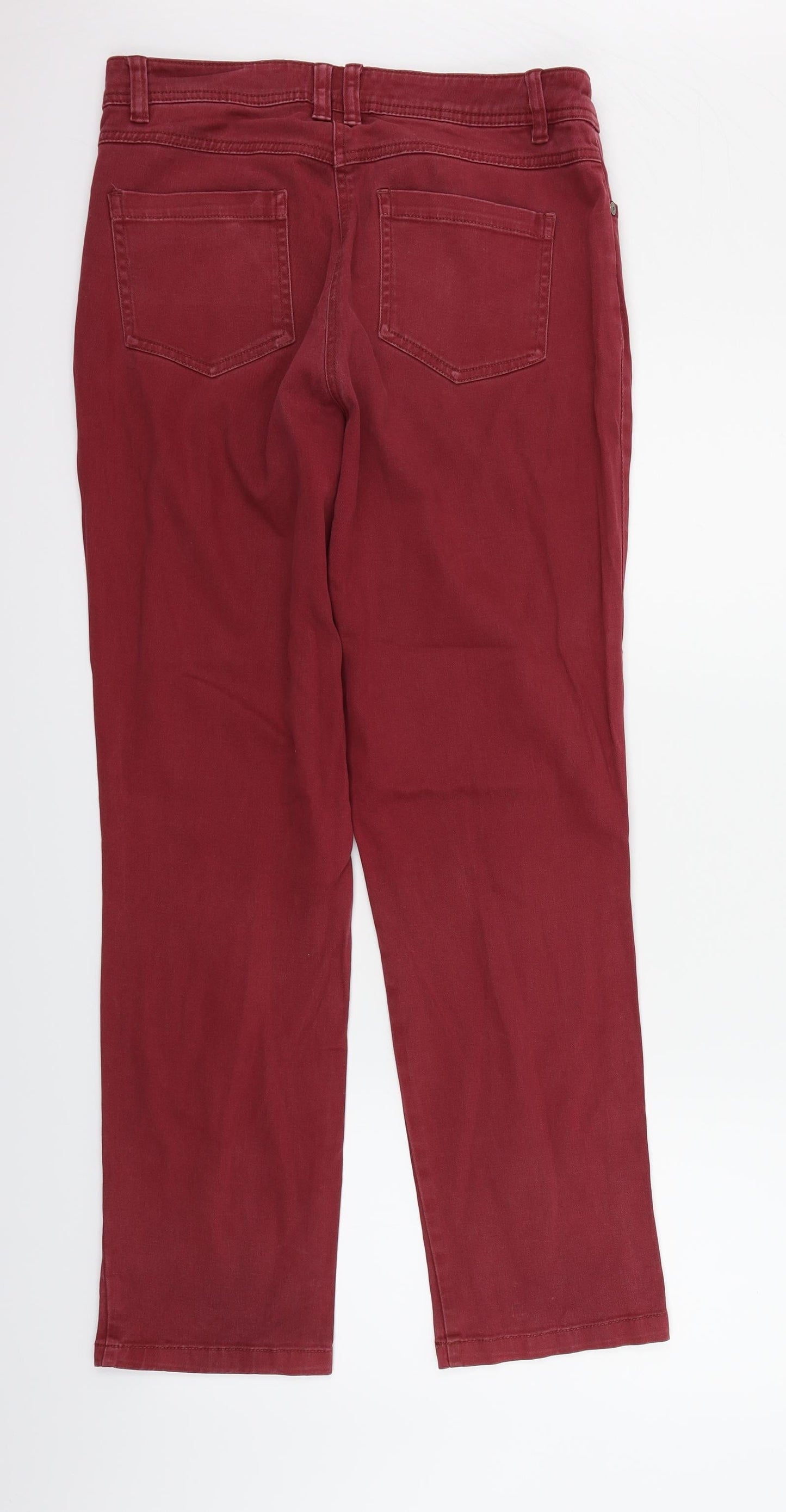 Debenhams Womens Purple   Straight Jeans Size 12 L28 in