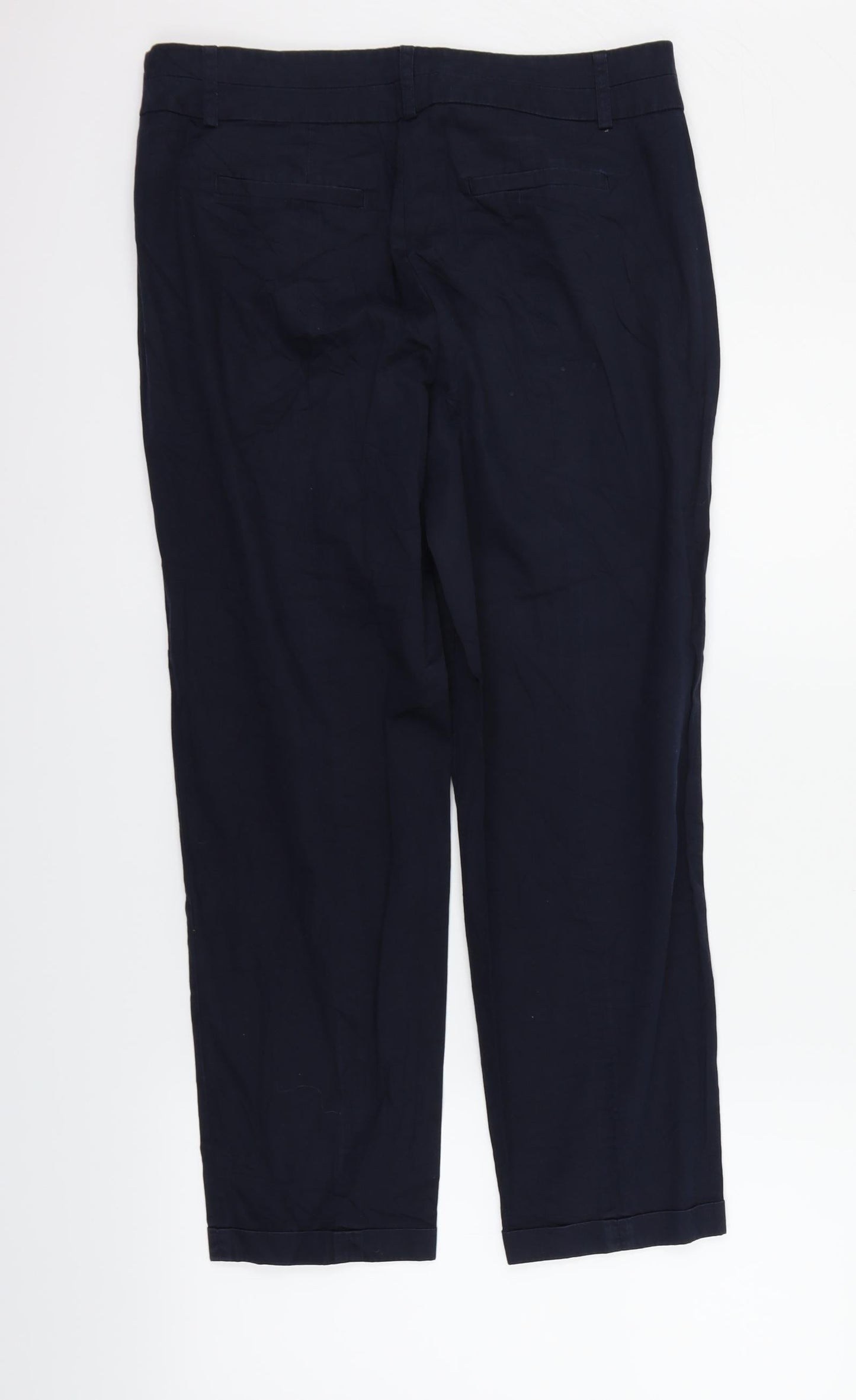 Womens UK Size 10 Taifun Regular Fit  Blue Trousers