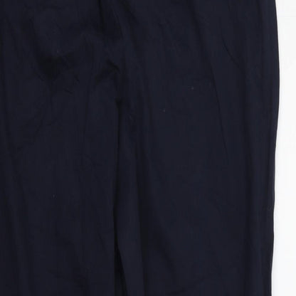 Womens UK Size 10 Taifun Regular Fit  Blue Trousers