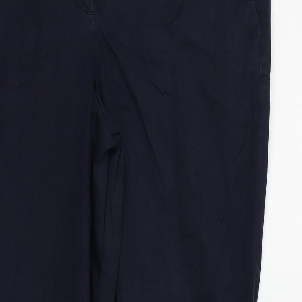 Womens UK Size 10 Taifun Regular Fit  Blue Trousers