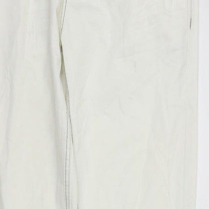 Manguun Womens White   Straight Jeans Size 34 in L31 in