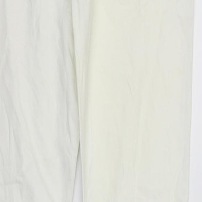 Manguun Womens White   Straight Jeans Size 34 in L31 in