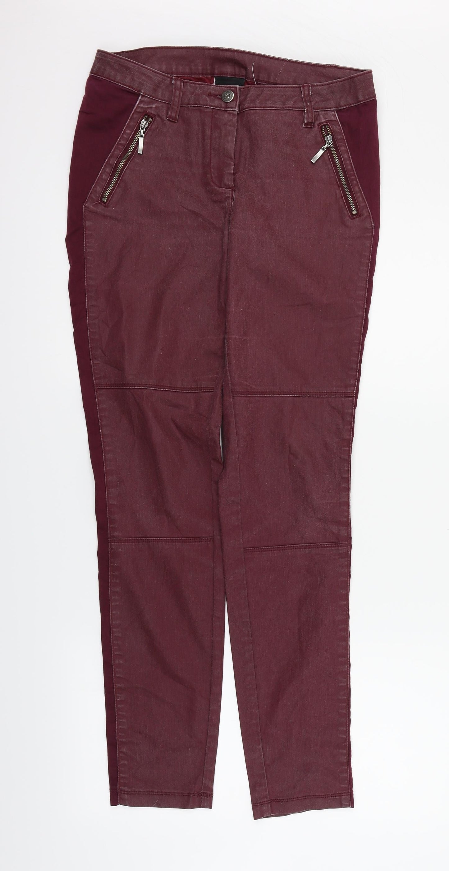 Best Connections Womens Purple   Trousers  Size 10 L27 in