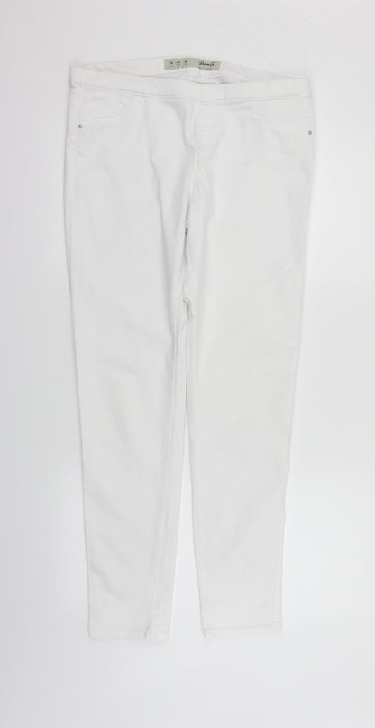 Womens UK Size 14 deniem & co Regular Fit Straight White Jeans