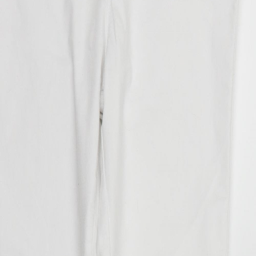 Womens UK Size 14 deniem & co Regular Fit Straight White Jeans