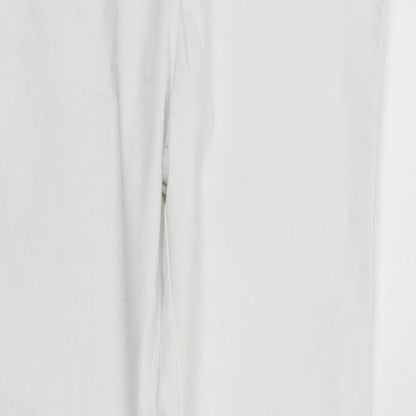 Womens UK Size 14 deniem & co Regular Fit Straight White Jeans