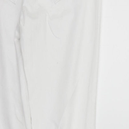 Womens UK Size 14 deniem & co Regular Fit Straight White Jeans