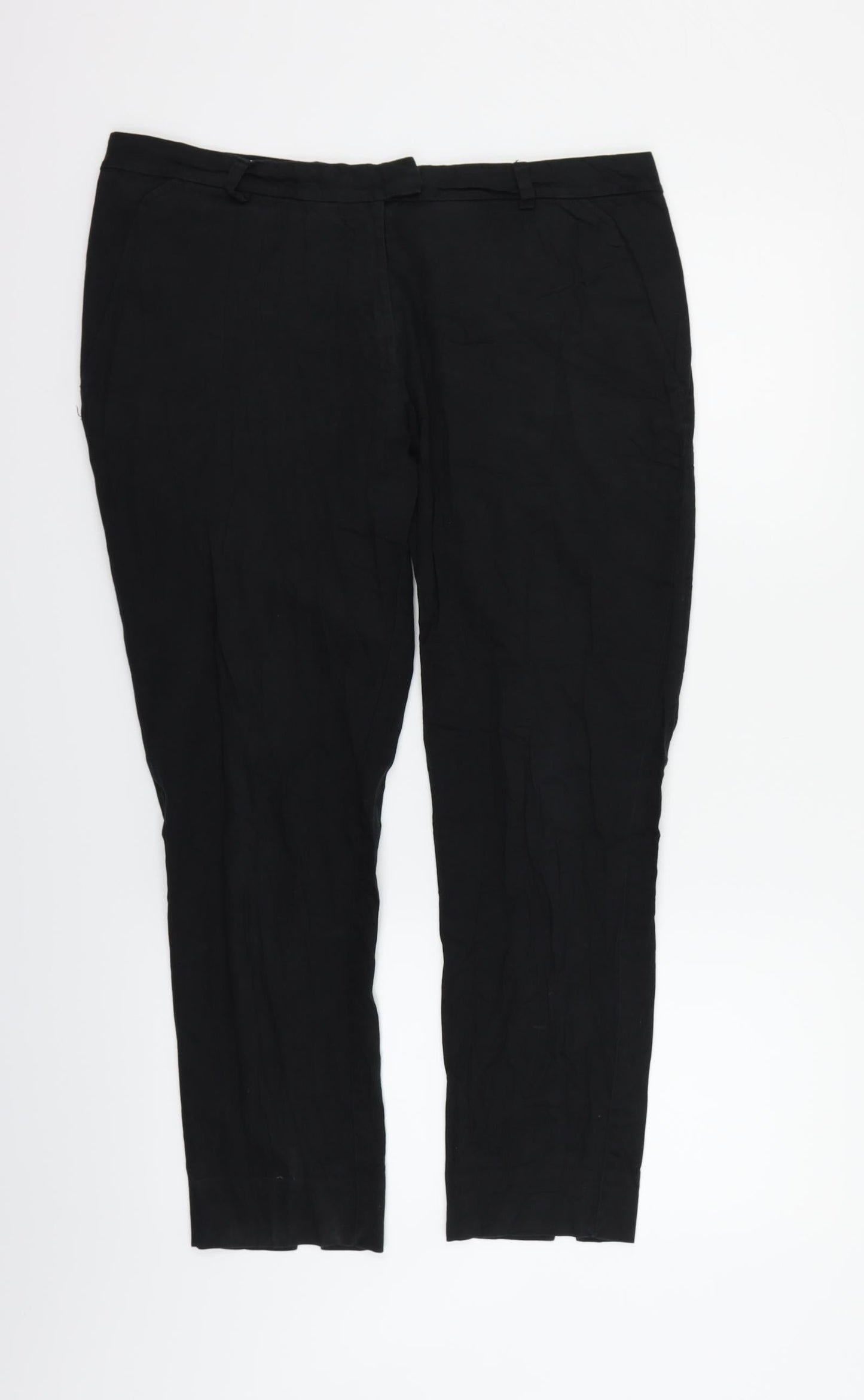 Womens UK Size 12 H&M Regular Fit  Black Trousers