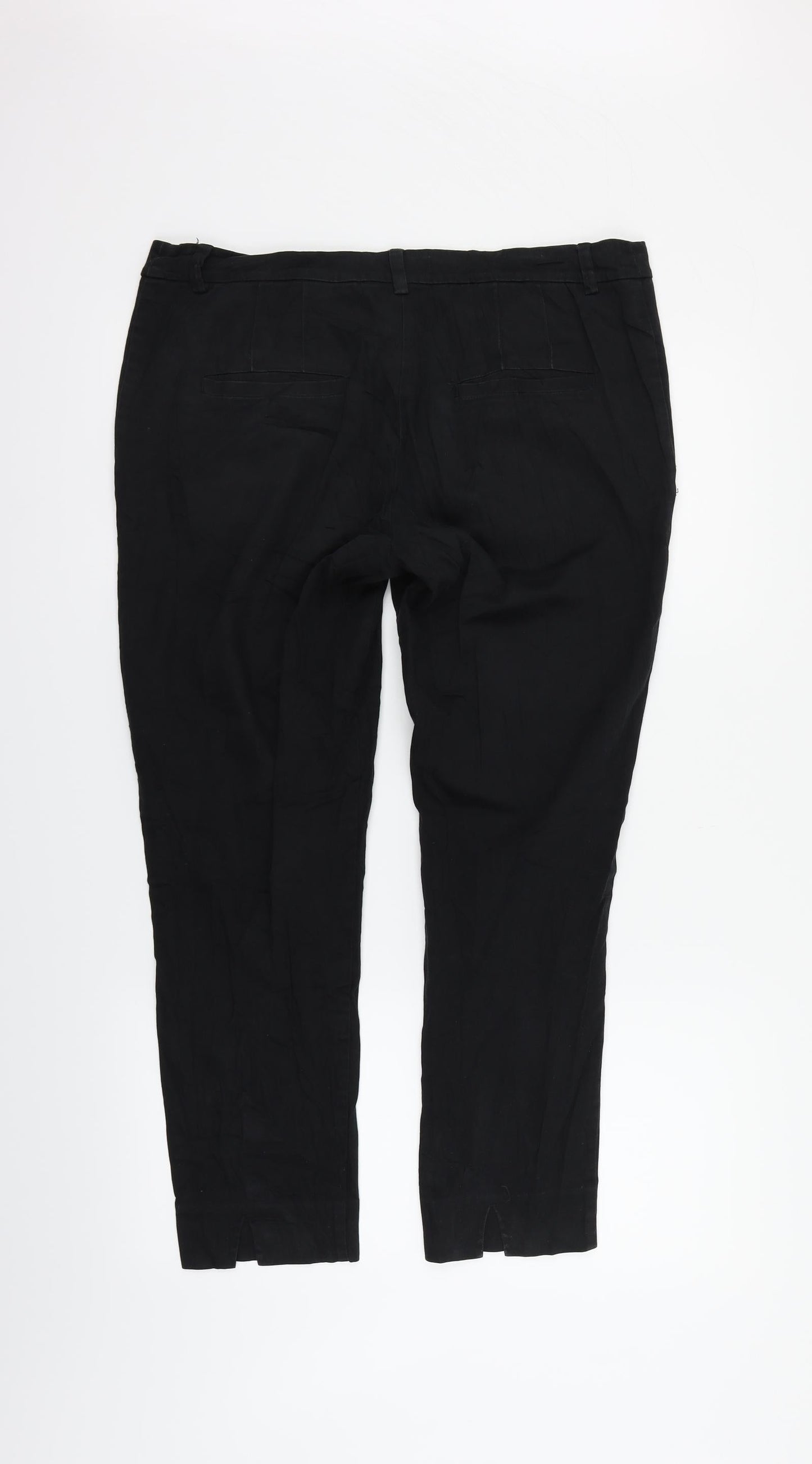 Womens UK Size 12 H&M Regular Fit  Black Trousers