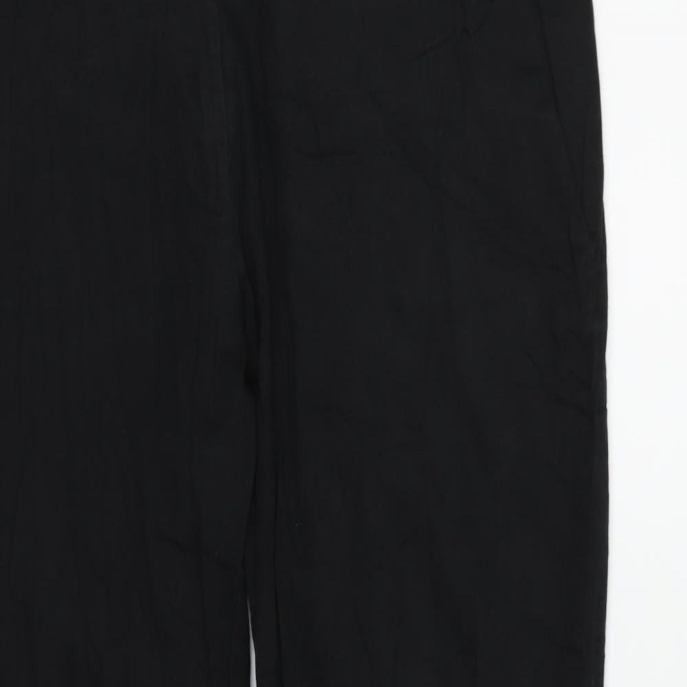 Womens UK Size 12 H&M Regular Fit  Black Trousers