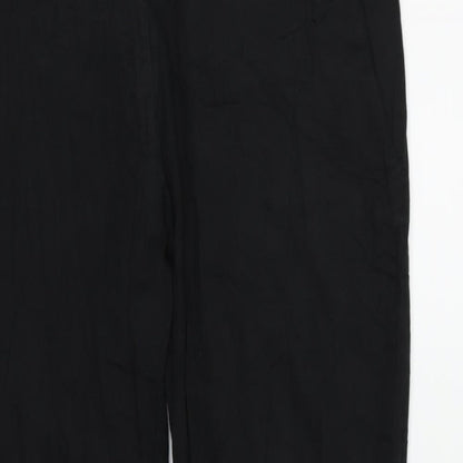 Womens UK Size 12 H&M Regular Fit  Black Trousers
