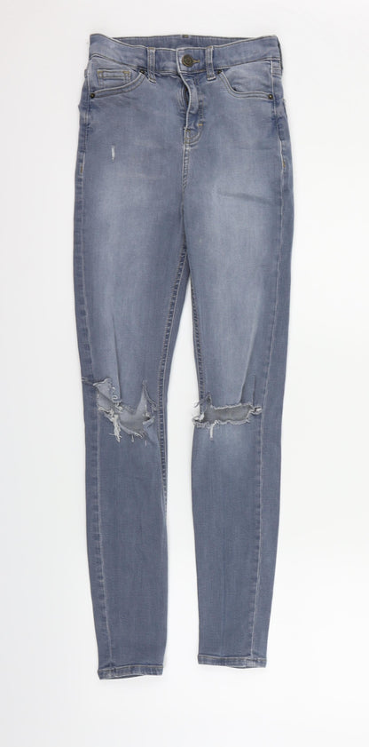 Topshop Womens Blue   Straight Jeans Size 26 in L30 in