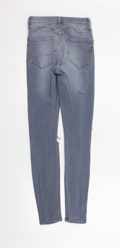 Topshop Womens Blue   Straight Jeans Size 26 in L30 in