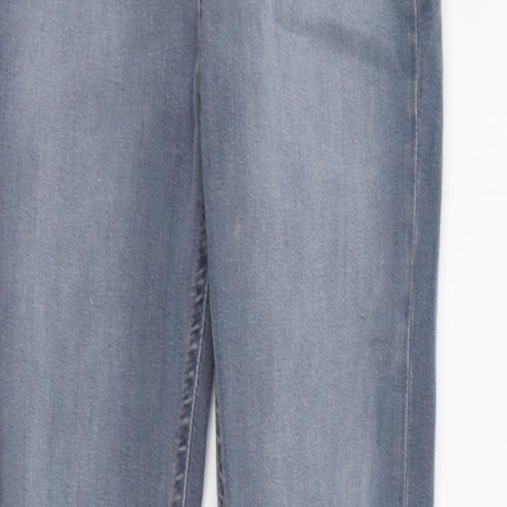 Topshop Womens Blue   Straight Jeans Size 26 in L30 in