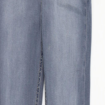 Topshop Womens Blue   Straight Jeans Size 26 in L30 in