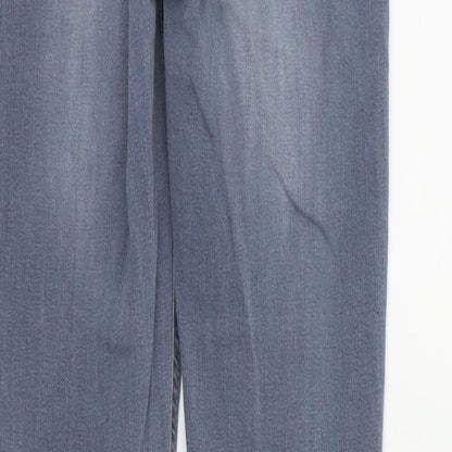 Topshop Womens Blue   Straight Jeans Size 26 in L30 in