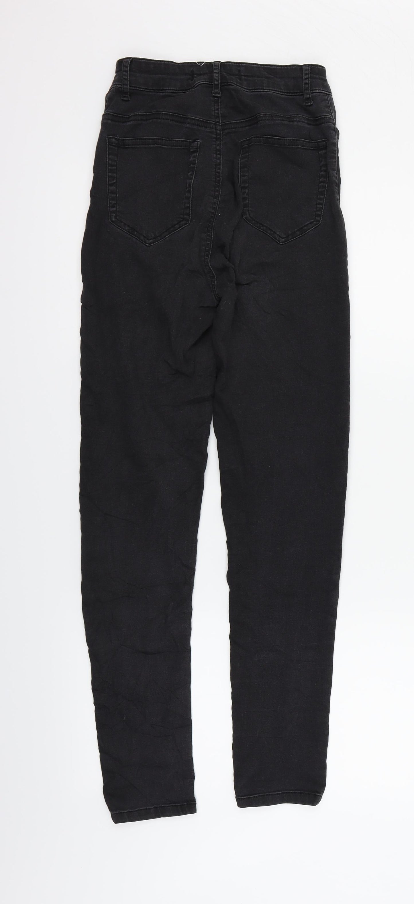 Womens UK Size 10 TALLY WEiJL Regular Fit Straight Black Jeans