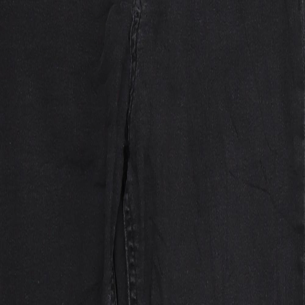 Womens UK Size 10 TALLY WEiJL Regular Fit Straight Black Jeans